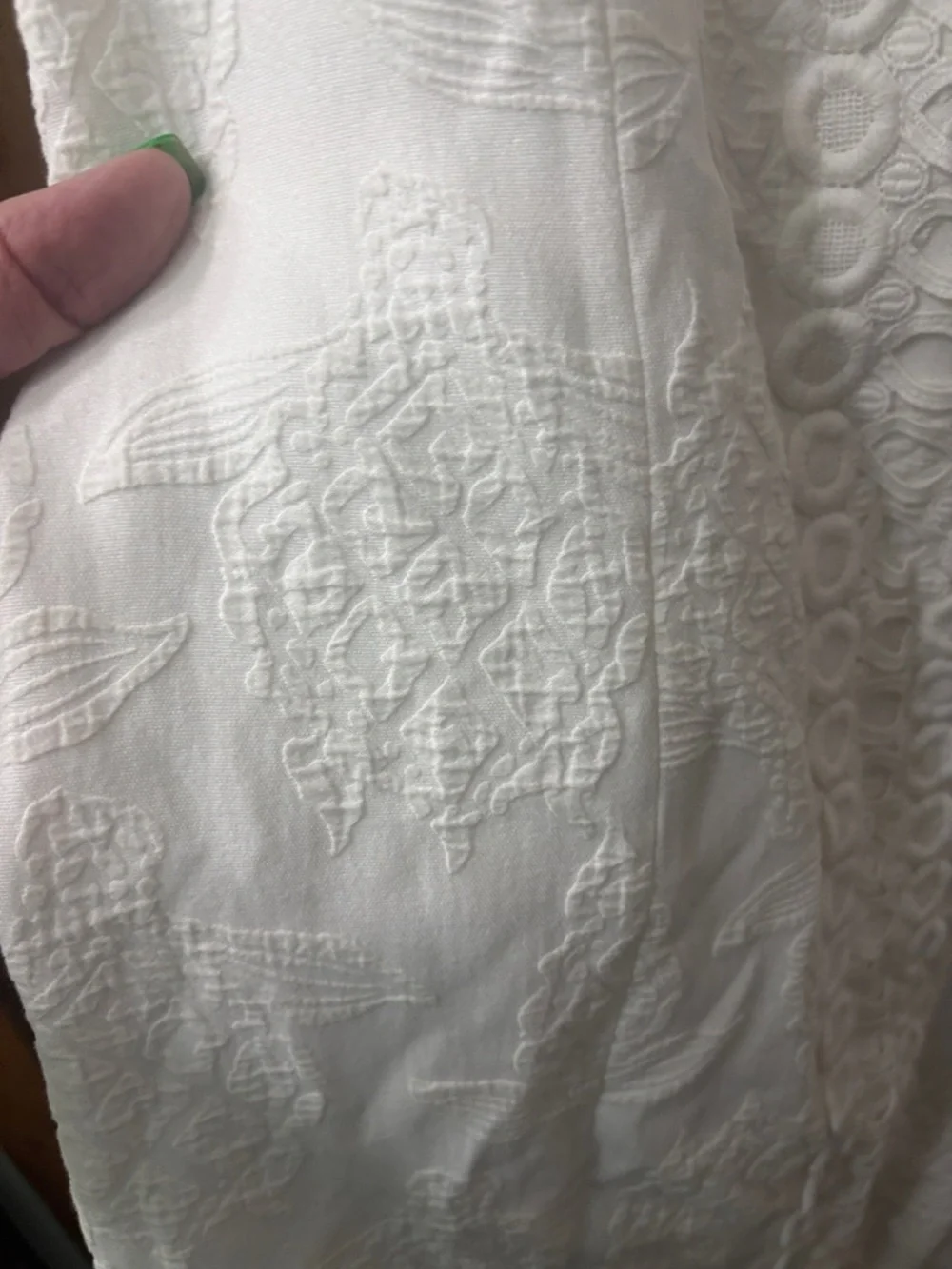 Lilly Pulitzer Sleeveless White Embroidered Turtle Dress 12 - Picture 3 of 10